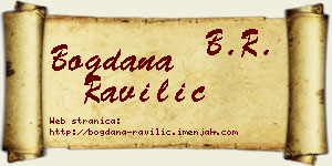 Bogdana Ravilić vizit kartica